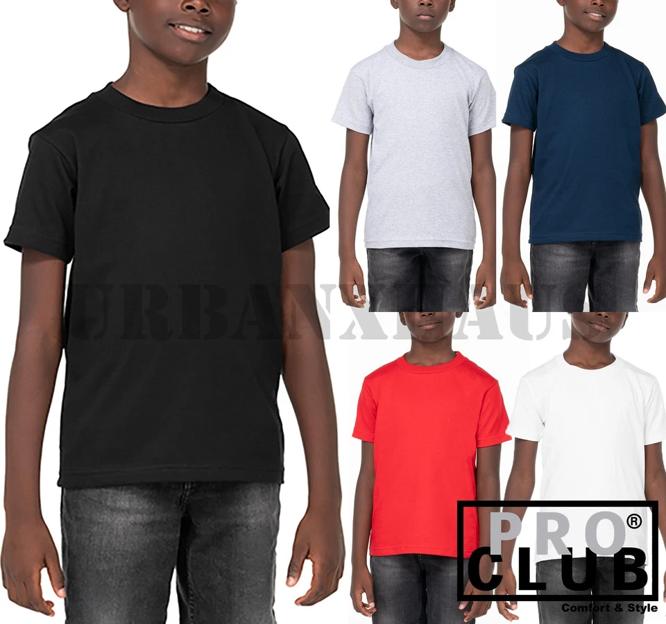 PRO CLUB 青少年短袖 T 恤 (S-XL) — 第 1/1 张图片