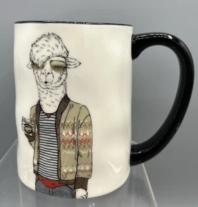 Taza de café té gruesa Signature Housewares LLAMA Hipster Animal 17,5 OZ - Imagen 1 de 6