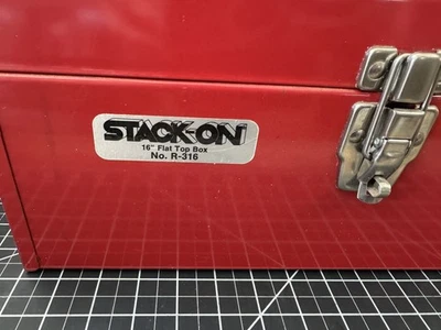 Stack-On R-316 Flat Top Tool Box – 16” w/ Removable Tray, USA - Image 1 of 4