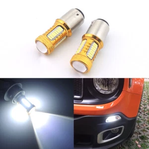 2pcs Xenon White LED DRL Bulbs for 2015-2020 Jeep Renegade Daytime Running Light - Bild 1 von 12