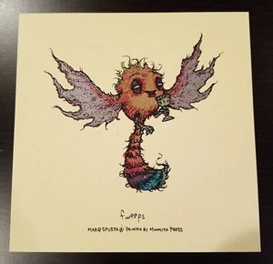 Marq Spusta Fweeps Limited Cream Art Mini Print Poster 2016 - Picture 1 of 1