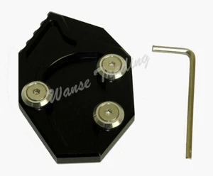 Kickstand Side Stand Extension Plate Pad Black Fit KAWASAKI GTR1400 Concours 14 - Picture 1 of 6