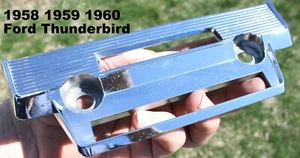 1958 1959 1960 Ford Thunderbird Chrome Radio Face Plate Bezel 13D560547 OEM - Picture 1 of 16
