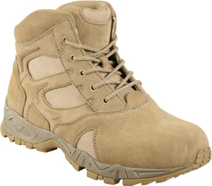 Desert Tan Military Forced Entry Deployment Combat Tactical 6" Boots - Picture 1 of 1