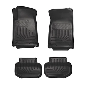 Black Husky Liners WeatherBeater Floor Mats - 2010-2015 Chevrolet Camaro - 2 Row - Bild 1 von 9