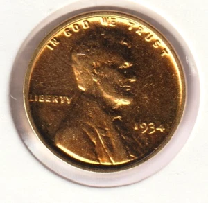 Rare Old Antique 1934 US Lincoln 24k Gold Plated Cent Penny Collection Coin USA - Picture 1 of 2