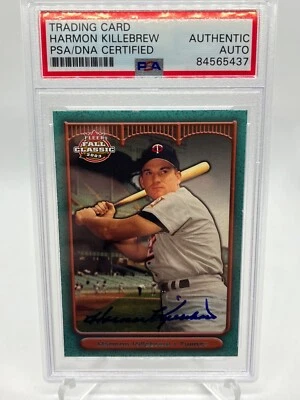 Harmon Killebrew Twins 2003 Fleer Fall Classic Signed Autograph PSA DNA - Image 1 of 2