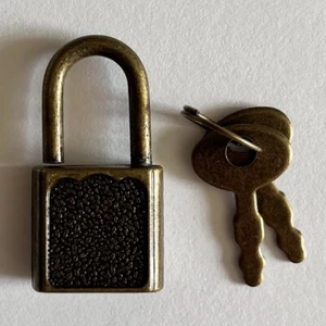 Mini serratura e sostituzione chiave per diario o scatola piccola - miniatura stile vintage - Foto 1 di 3