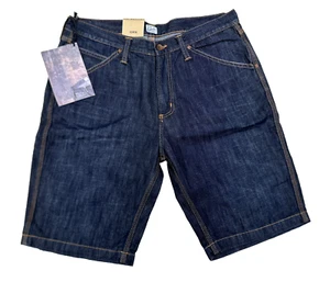 Pantalones Cortos Edwin 'NEWARK BERMUDAH' 10 OZ Denim Remojo Azul Lavado Talla W34 - Imagen 1 de 9