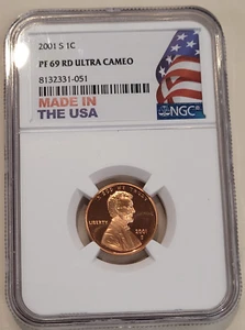 2001 S 1C PF 69 RD Ultra Cameo NGC  Nice Coin - Picture 1 of 4