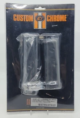 Punhos de garrafa dupla cromados personalizados 12-915 compatíveis com modelos Harley 1981 e Dual Carb - Imagem 1 de 2