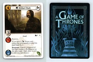 Edard Stark #F 41 A Game Of Thrones The Tower Of The Hand 2011 LCG Card - Picture 1 of 1