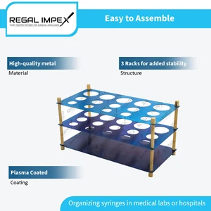 Jeringa de liposucción azul y dorado tamaño 10cc, 20cc, 60cc espacio de jeringas - Imagen 1 de 2