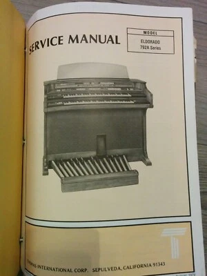 老式 Thomas Organ 服务手册模型 ELDORADO 792A 系列 — 第 1/4 张图片