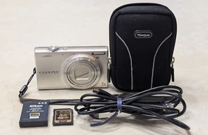 Nikon COOLPIX S6100 Digital Camera- 16MP, 7X, Charger, Battery, HDMI Touchscreen - Picture 1 of 23