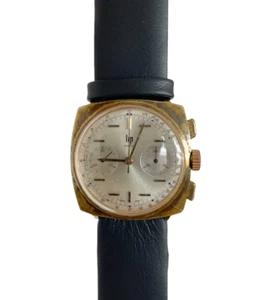 Reloj cronógrafo vintage LIP para hombre placa dorada años 60 con Valjoux 7730 - Imagen 1 de 6