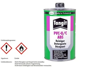 Tangit Reiniger 1 Liter Dose 1000 ml PVC-U/C/ABS Kunststoffrohr HT Rohr Kleber - Bild 1 von 3