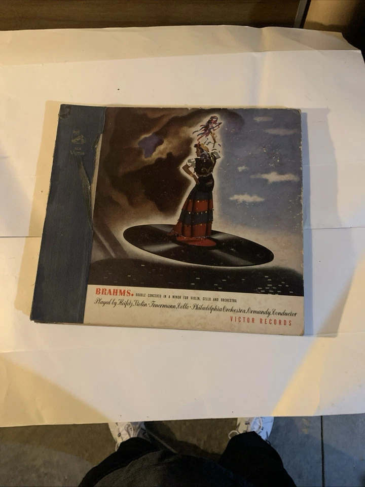 12" Chopin Victor 78 rpm Set Complete Moriz Rosenthal Book And Vinyl - Image 1 of 4