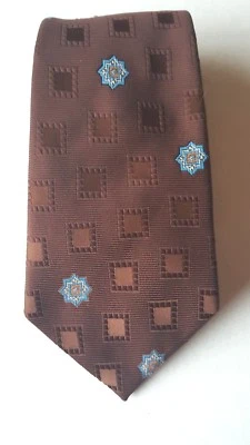 Corbata Via Veneto para hombre marrón largo 55" ancho 4,5" Foto 1 de 3