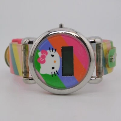 Reloj digital de cuarzo multicolor para niñas SANRIO Hello Kitty HK1793 batería nueva Foto 1 de 4