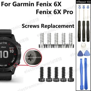Do Garmin Fenix 6X Pro / 6X GPS Zegarek sportowy Metalowe śruby Zestaw Zamiennik z zestawem - Zdjęcie 1 z 7