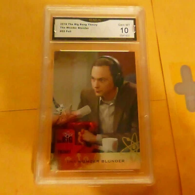 THE WONDER BLUNDER SHELDON 2016 THE BIG BANG THEORY FOIL # 55 GRADED 10 L@@@K - Image 1 of 2