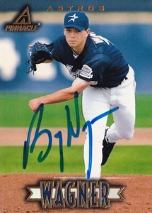 BILLY WAGNER SIGNED AUTO'D 1997 PINNACLE CARD #34 HOUSTON ASTROS NEW YORK METS - Picture 1 of 3