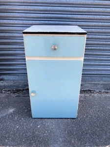 Vintage Retro Kitchen Larder Cupboard Dresser Cabinet Unit Single Drawer Blue - Picture 1 of 10