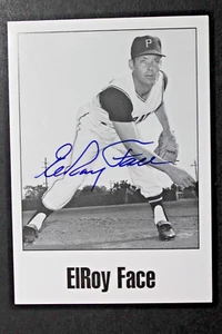 Elroy Roy Face Pittburgh Pirates Autographed 3x5 Signed Postcard Photo - Picture 1 of 3