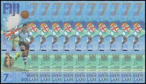 Fiji 7 Dollars, 2016 (2017 ND), P-120, UNC, Commemorative, X 10 PCS - Picture 1 of 2