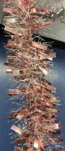 Pink Christmas Tree Tinsel Snowstorm Garland Traditional Christmas Decoration - Picture 1 of 3