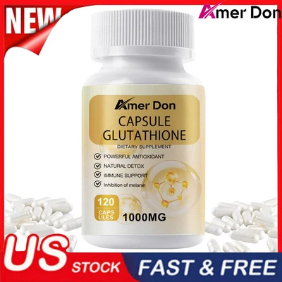 Glutathione Collagen Anti-aging skin Whitening 120 Capsules Dark Spots Remover - Image 1 of 4