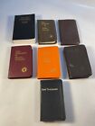 Lot of 7 Pocket Bible Gideons New Testament some w/ Psalms Proverbs Most Vntg