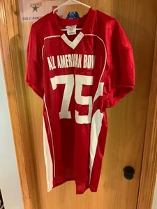 American Bowl Game Used Football Jersey Harrington #75 Size 2XL (50-53) - Picture 1 of 3
