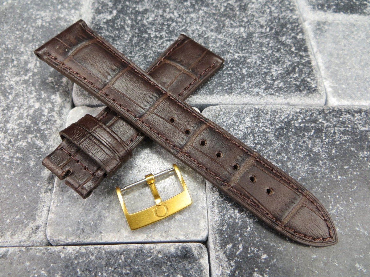 OMEGA ブラックレザーバンド 18mm Watch Straps Black leather strap with pin buckle | OMEGA US®