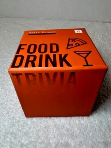 Talking Tables 120 Questions After Dinner Food & Drink Trivia Square Orange Box - Picture 1 of 10