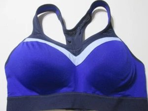 Champion Bra Size 34D Royal Blue Wireless Unlined Racerback Adjustable Active - Picture 1 of 7