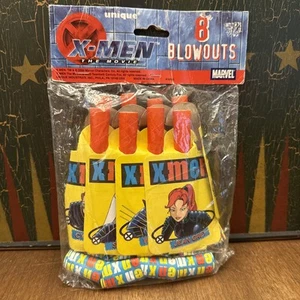XMen 8 Party Blowouts Jean Grey Cyclops Wolverine Party Supplies X-Men VINTAGE - Picture 1 of 5