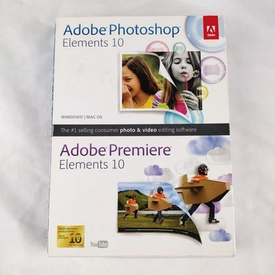 Adobe Photoshop Elements 10 & Premiere Elements 10 Adobe 65136565 PC / MAC - Image 1 of 4