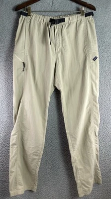 Pantalones Patagonia Para Hombre M Beige Tostado Nylon Exterior Senderismo Cremallera Bolsillo Cinturón Foto 1 de 4