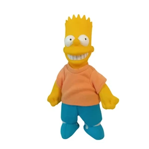 1990 VTG Burger King The Simpsons Bart Simpson Plush Doll Vinyl Head Collectible - Picture 1 of 10