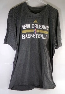 2015-16 New Orleans Pelicans Team Issued graues kurzärmliges Trainingsshirt Größe - Bild 1 von 4