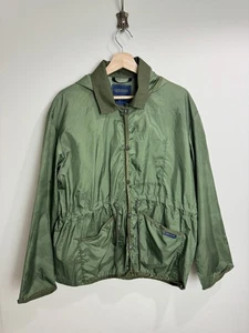 Lavenham Mens Jacket Green Chore Size M Collared Lightweight Minimal Pockets - Picture 1 of 9