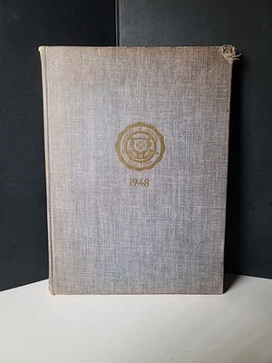 1948 School Yearbook – Vintage Cloth Hardcover with Gold Emblem – Antique Collec - Image 1 of 4