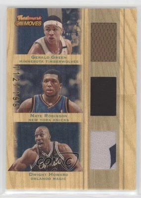 2007 Trademark Moves Triple Relics Gerald Green Nate Robinson Dwight Howard HOF - Image 1 of 2