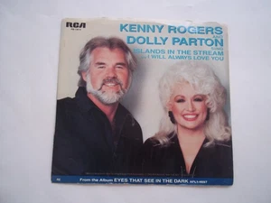 KENNY ROGERS & DOLLY PARTON Islands In The Stream / I Will 45 RPM 7" Record 1983 - Picture 1 of 6