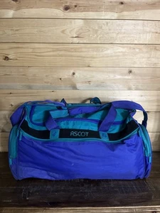 Vintage Ascot Luggage Suitcase Gym Duffel Ski Bag Retro Purple New w/tags - Picture 1 of 7