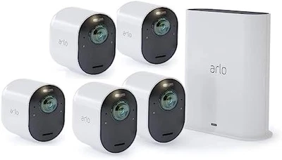 Arlo Ultra 4K UHD Wireless Security Camera Kit 5-Pack VMS5541C-100NAS - White - Image 1 of 3