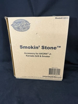 Char-Griller Smokin' Stone AKORN JR Kamado Grill & Smoker 6211 Nuevo en Caja Foto 1 de 3