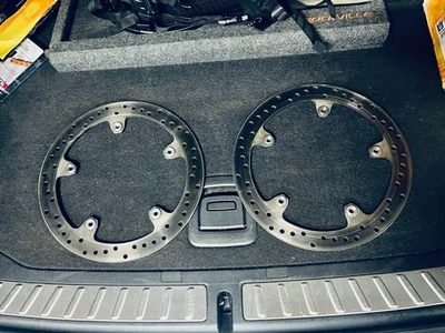 BMW S1000RR 2009-19 ROTORES DE FRENO DELANTEROS IZQUIERDO DERECHO OEM Foto 1 de 3